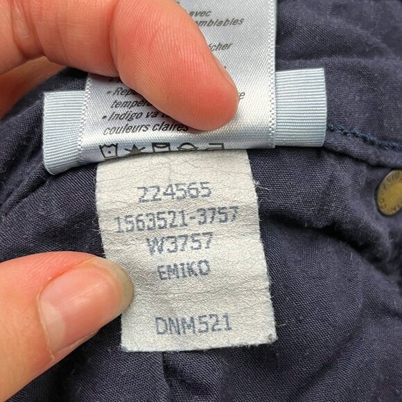 Paige Hoxton Ultra Skinny Dark Wash Blue Jeans Size 27 Straight Leg Slim Stretch - Picture 11 of 15